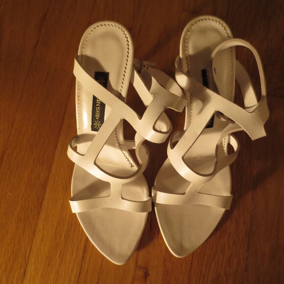 NNB PLEIN SUD White Mid Heel Sandals - Picture 10 of 10